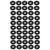 sourcing map Pack of 50 Rubber Round Flat Assortment Size