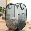 Aplter Pop Up Laundry Hamper Thick Mesh Collapsible Laundry Baskets,