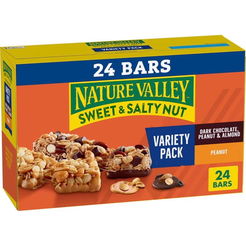 Nature Valley Sweet and Salty Nut Granola Bars, Variety Pack,