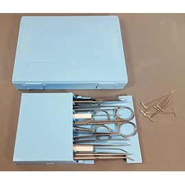 Dissecting Dissection Kit Set Student College Lab School Medical Science Elementary Introductory Anatomy Biology Bird Frog Pig Hard Locking Case