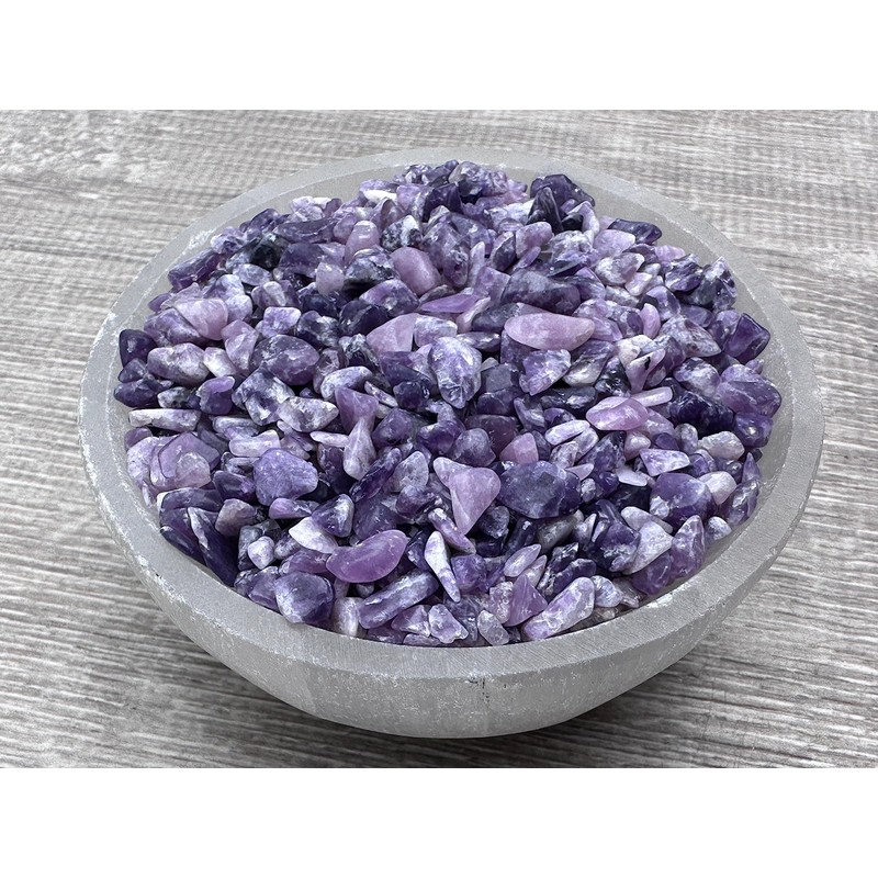 Lepidolite Chips – Natural Mini Lepidolite Stones, Crushed Undrilled Lepidolite,