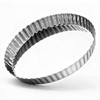E-far 9.5 Inch Tart Pan, Stainless Steel Pie Quiche Pan