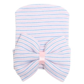 Zando Newborn Hospital Hat Toddler Beanie Baby Boy Girl Knot Headbands with Big Bows Infant Baby Nursery Caps