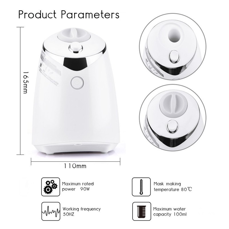 DeMoce Face Mask Maker Machine with 32 Collagen Tablets, Automatic