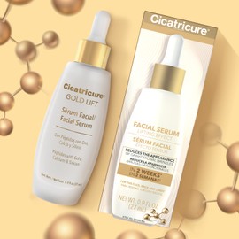 Cicatricure Gold Lift Facial Serum with Lifting Effect for Face, Neck & Chest, Anti Aging Skin Care, Hydrating, Firming & Tightening, Smoothes Facial Lines, 0.9 Oz