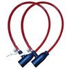 PARENCE. - Set of 2 small cable locks for bicycles,