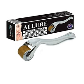 Allure Derma Roller Real Inserted 192 Titanium Microneedles 0.25mm - 2.5mm Skin Care Anti Aging