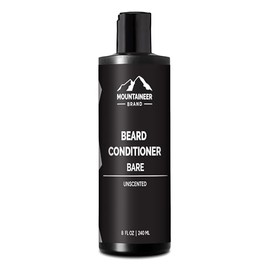 Mountaineer Beard Conditioner | Beard Moisturizer for Men | Beard Conditioning Rinse | Men’s Moisturizing Balm for Facial Hair | Softener and Hydrating for Beards and Mustaches | Bare | 8oz