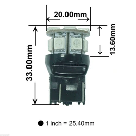 PA LED 2x PURPLE 3157 3156 13 5050 SMD LED CAR LIGHT BRAKE TURN BULB W21W 580 12V