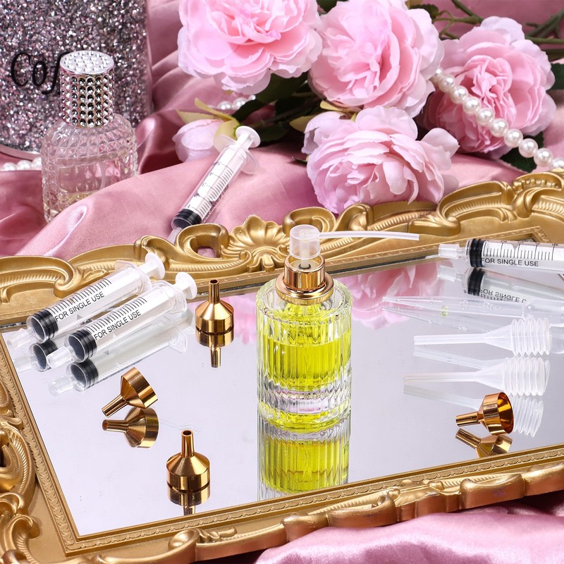 BCVWEG 50 Pcs Perfume Refill Tool Kit Include 10 Funnels