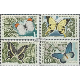 Central African Republic 42-45 (complete.issue.) unmounted mint/never hinged ** MNH 1963 Butterflies (Stamps for collectors) Butterflies