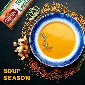Gefen Red Lentils, 16oz (3 Pack) Great in Soups and Stews | Certified Kosher