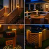 kolpop 4x4 Solar Post Cap Lights Outdoor 8Pack, Deck Post