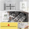 Snackle Box Container, 8 Stainless Steel Compartments with Individual Lids
