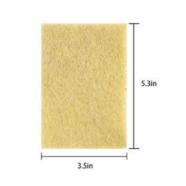 Natural Scouring Pads Biodegradable Scrubbing Pads for Kitchen Cleaning, Dishes, and Pots - Sisal hemp Fiber Scrub Pads for Dishes - Non Scratch Scouring Pads for Pots and Pans (10 Pack)