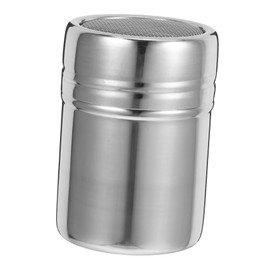 Gatuida Fine Mesh Sugar Powder Shaker with Lid Stainless Steel Cocoa Flour Duster for Even Distribution Baking Cooking Versatile Powder Dispenser for Cocoa Matcha and Coffee