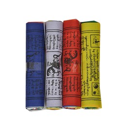 Dharma Store - Tibetan Buddhist Prayer Flags for luck, happiness, longevity and prosperity - Pack of 40