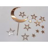 Juego de 15 decoraciones de acrílico para tartas de luna