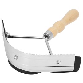 EVTSCAN Horse Sweat Scraper with Wood Handle Non Slip Horse Cleaning Grooming Tool Farm Supplies