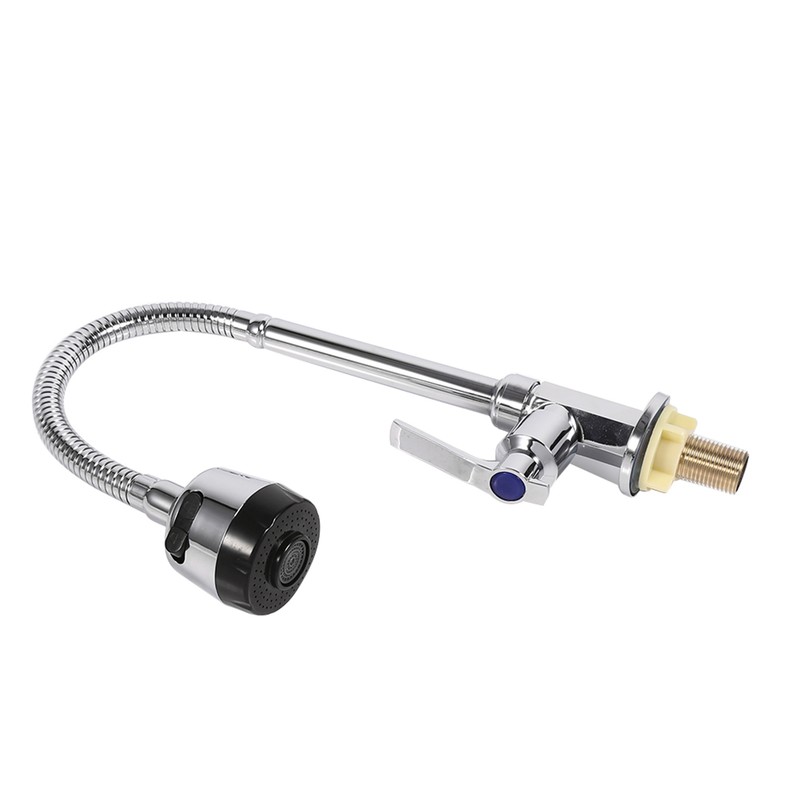 Zinc Alloy Swivel Spout Single Handle Sink Kitchen Faucet Pull