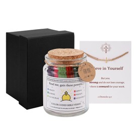 WHJY Daily Messages of Encouragement Read Me When Inspirational Bible Verse Jar for Women Prayer Box Accessories – Hope Card