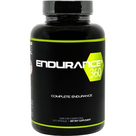 Endurance360 Complete - Improve Endurance, VO2 Max, Prevent Muscle Cramps, Includes Electrolytes and Aminos. Bottle with 120 Capsules.