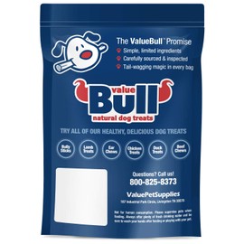 ValueBull Premium Beef Cheek Rolls, Jumbo 6 Inch, 10 Count - Long Lasting Dog Chews, Single Ingredient Rawhide Alternative, Angus Beef, Cleans Teeth