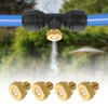 sourcing map Brass Misting Nozzle, 10/24 UNC 0.2mm Orifice Dia
