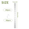 JINGHANGER Pack of 30 Hanging Strips Plastic Merchandise Show Stripes