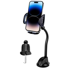 Geekstop Universal Car Phone Mount: Secure & Adjustable Holder for Smartphones and GPS Devices