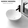 Davivy 16'' X 13.5'' Oval Vessel Sink with Pop Up