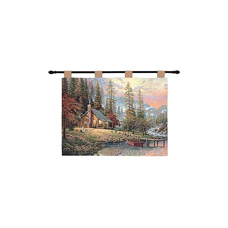 Manual Thomas Kinkade 26 X 36-Inch Wall Hanging, A Peaceful