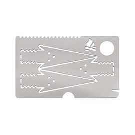 BE Survival Arrow Card, Compact Outdoor Tool, Versatile & Robust, Ideal for Adventures, EDC & Emergencies, Stainless Steel, Made in Germany