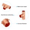 PATIKIL Copper Fittings 9.52mm Inner Diameter 1mm Thick T Copper