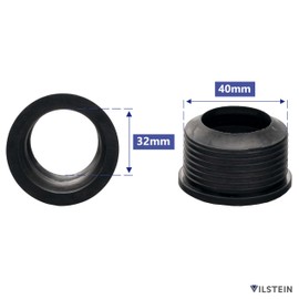 VILSTEIN Rubber sleeve, siphon seal for sinks, washbasin drain pipe.