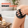 Exfoliating Gloves for Shower, Gentle Rubber Body Scrubber Glove for
