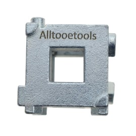 Alltooetools 3/8" Disc Brake Piston Caliper Wind Back Cube Tool with 6 Shapes Interface