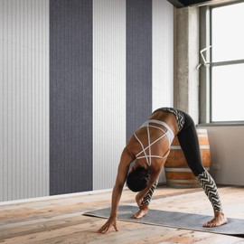 UMIACOUSTICS 6 Packs Acoustic Panel,47.2 x 23.6 Inches Decorative Sound Proof Panel for Office,Home Theater,Studio, Heather Grey