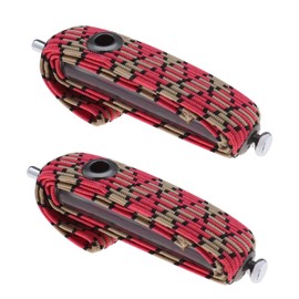 VGOL 2 Pieces Single End Guitar Adjustable Elastic Capo Rubber Band Capo for Folk Guitar Ukulele Violin Musical Instrument Accessories