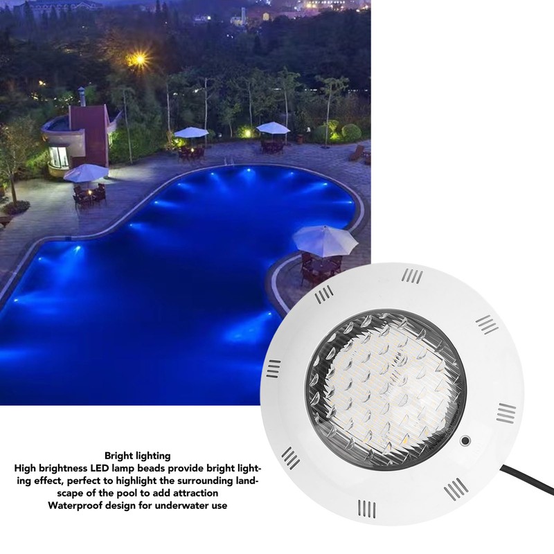 AC12V LED Pool Lights IP68 Waterproof Wall Mounted Submersible Underwater