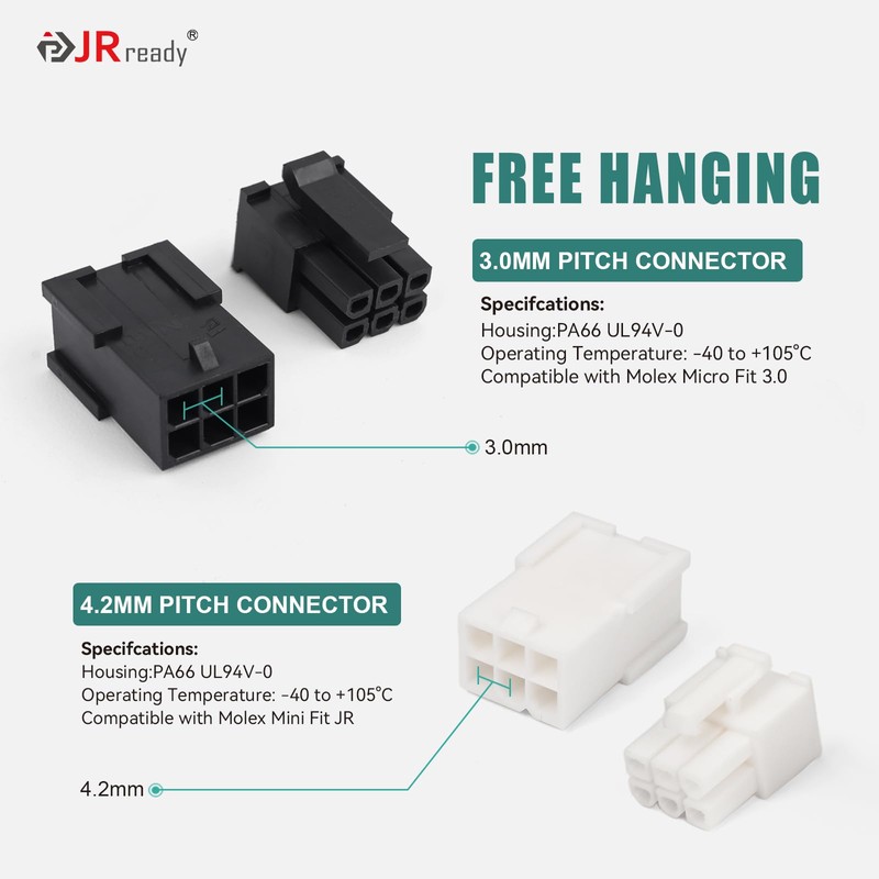 JRready ST6491 3.0/4.2mm Pitch Two Types 2 4 6 8