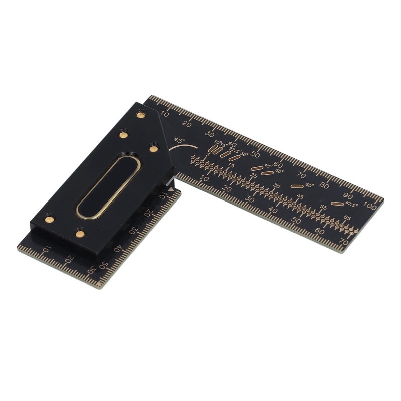 100mm Woodworking Scriber L Shape Square Ruler Aluminum Alloy Carpenter