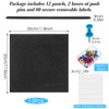 12 Pack 47"x35" Felt Bulletin Board, Large Cork Boards for