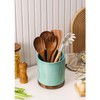 MIKIGEY Utensil Holder, 360° Rotating Extra Large Ceramic Kitchen Utensil