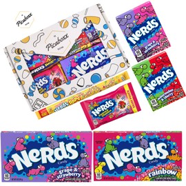 Picaboxx | Nerds | Flavoured Treats Gift Box |American Treats | Premium American Candy Assortment | Assorted Flavour | Pack of 1 | Weight 487.8g