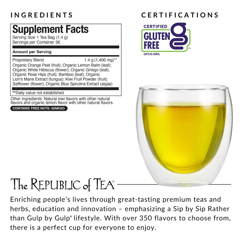 The Republic of Tea – Beauty Brain Beautifying Botanicals Lemon