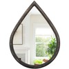 FEUFOAM Irregular Wall Mirror Small Wood Frame Wall Mounted Mirrors