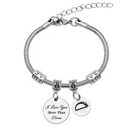 Funny Taco Gifts for Women Taco Jewelry Taco Themed Gifts for Women Taco Gifts for Taco Lovers Stainless Steel Bracelet Taco Addict Gift Christmas Birthday Gifts for Friends Niece Sister