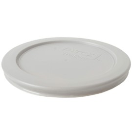 Pyrex 7200-PC Sleek Silver Round Plastic Food Storage Replacement Lid, Made in USA