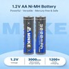 VENNERLI AA 3000mAh Rechargeable Nickel-Metal Hydride Batteries 1.2V Low Self-Discharge